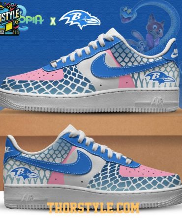 Baltimore Ravens Zootopia 2 Gary De'Snake Personalized Air Force 1 Shoes