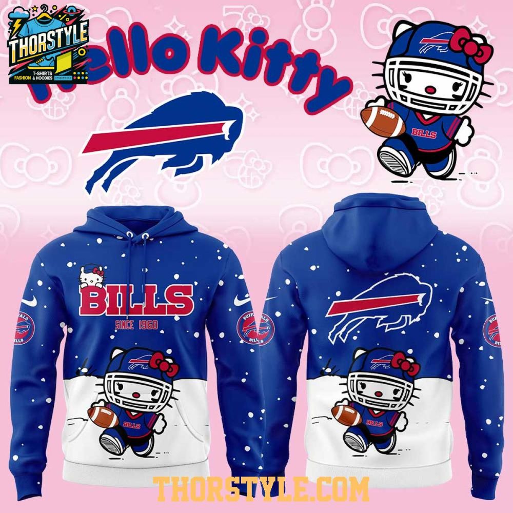 Buffalo Bills Hello Kitty Christmas Snow Day Hoodie T-Shirt