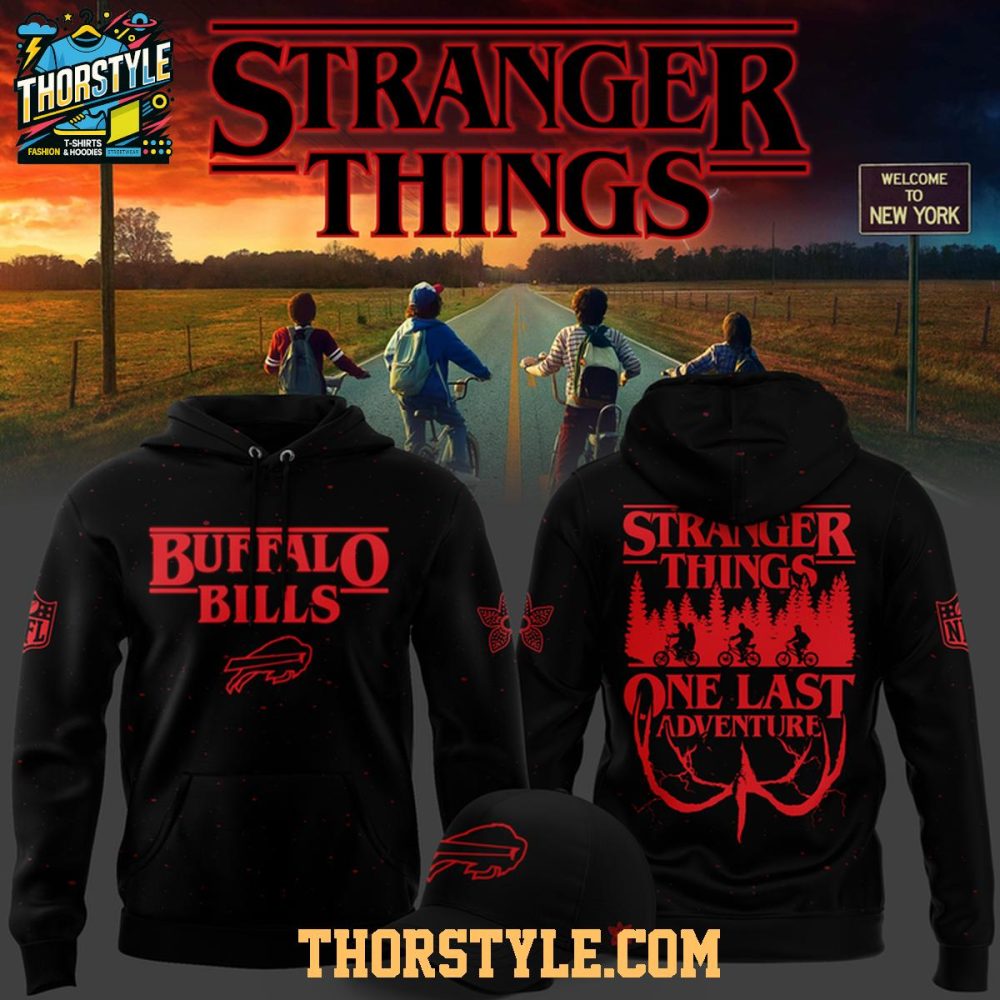 Buffalo Bills Stranger Things 5 Nfl Adventure Hoodie T-Shirt