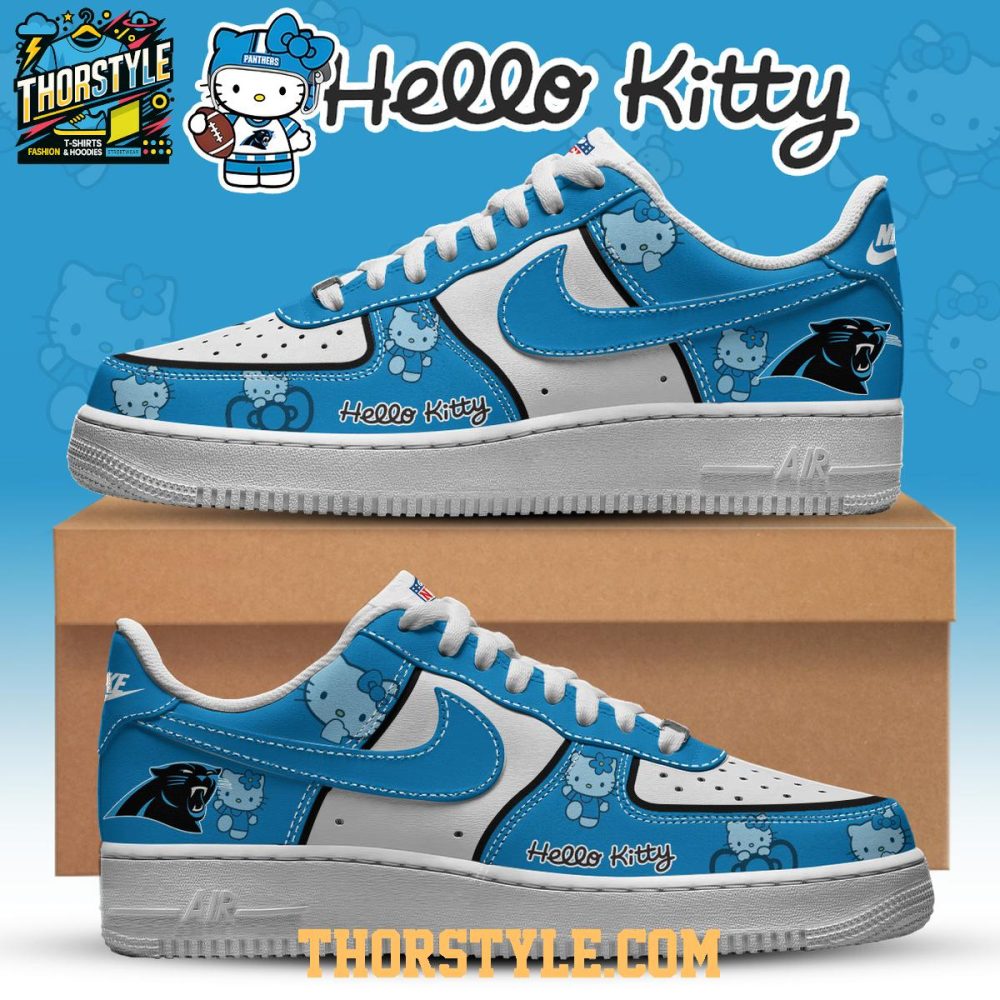 Carolina Panthers Hello Kitty Nfl X-Mas Personalized Air Force 1 Shoes
