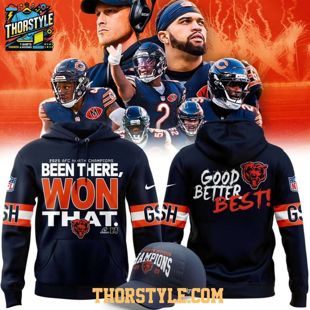 Chicago Bears Nfc North Division Champions Good Better Best Hoodie