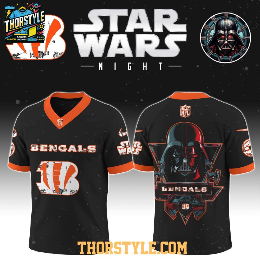 Cincinnati Bengals Star Wars Darth Vader Football Jersey