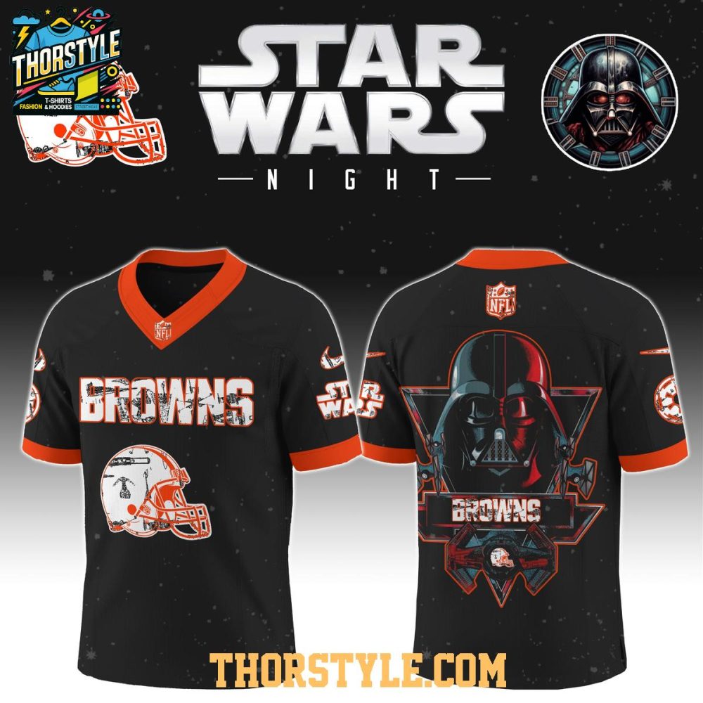 Cleveland Browns Star Wars Darth Vader Football Jersey