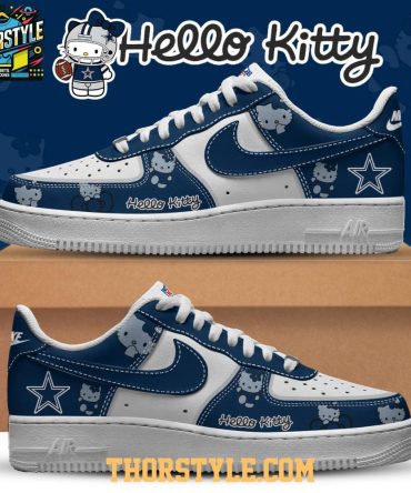 Dallas Cowboys Hello Kitty Nfl X-Mas Personalized Air Force 1 Shoes