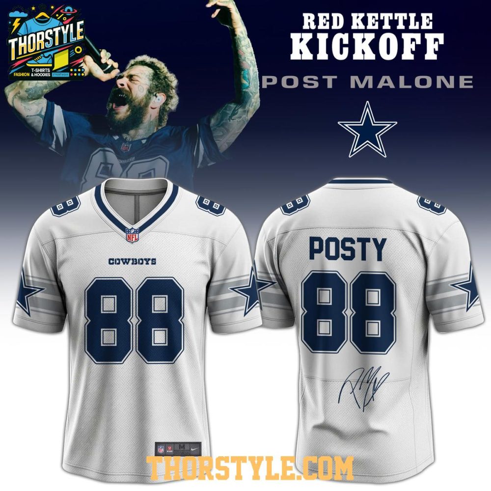 Dallas Cowboys Post Malone Football Jersey White Version