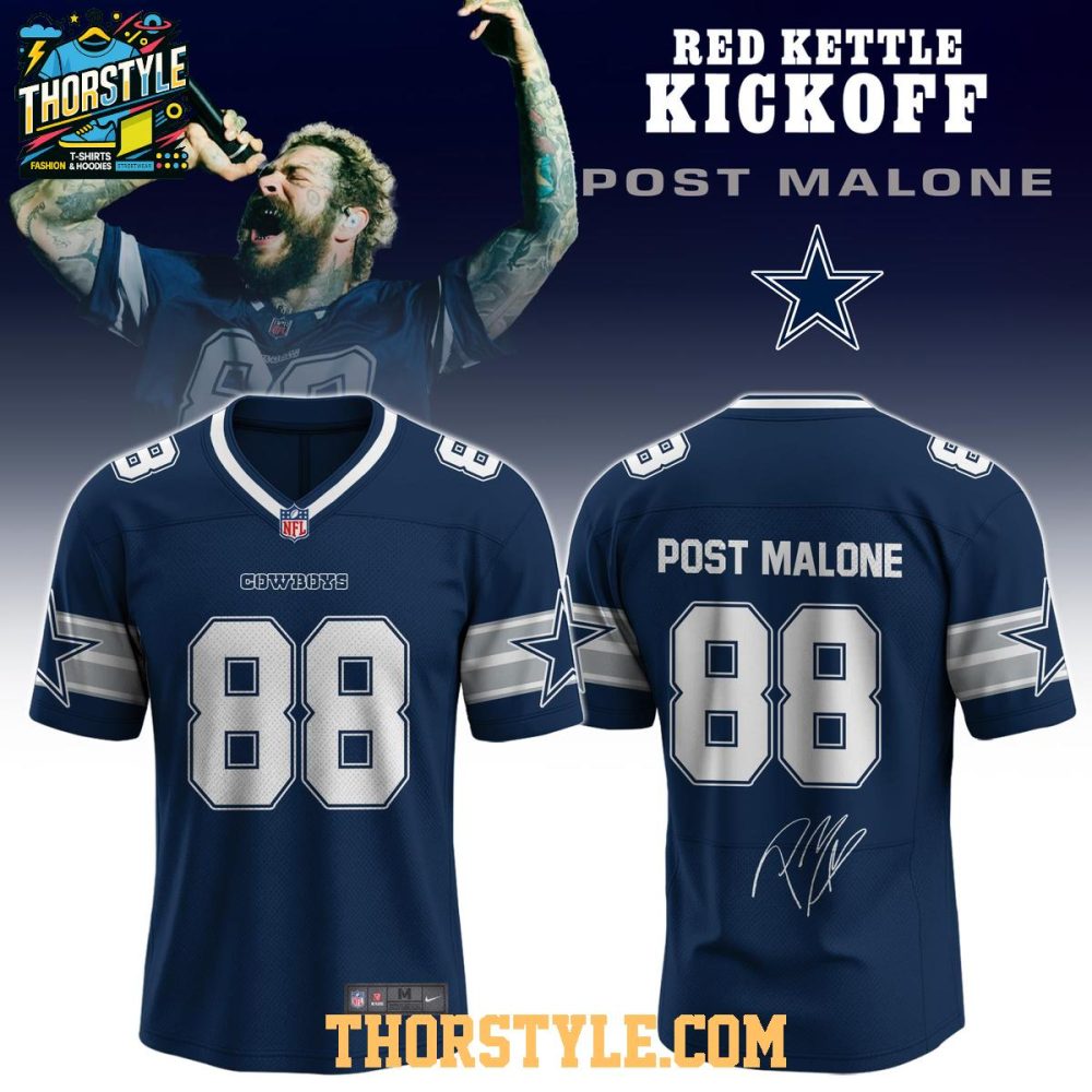 Dallas Cowboys Post Malone Big Ass Stadium Tour Football Jersey