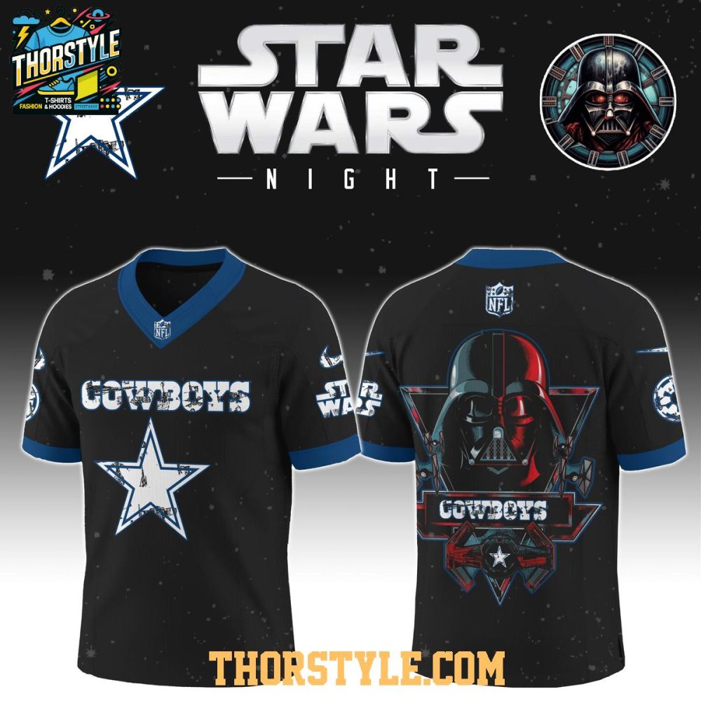 Dallas Cowboys Star Wars Darth Vader Football Jersey