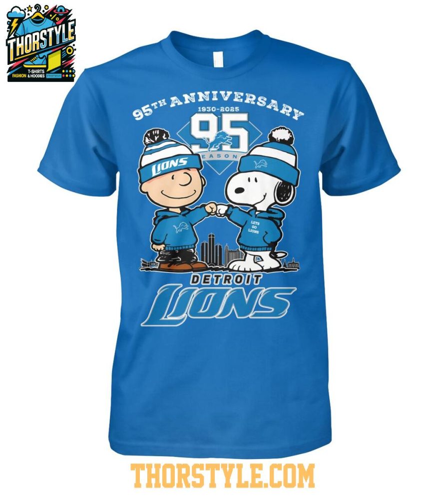 Detroit Lions 95Th Anniversary 2025 One Pride T-Shirt