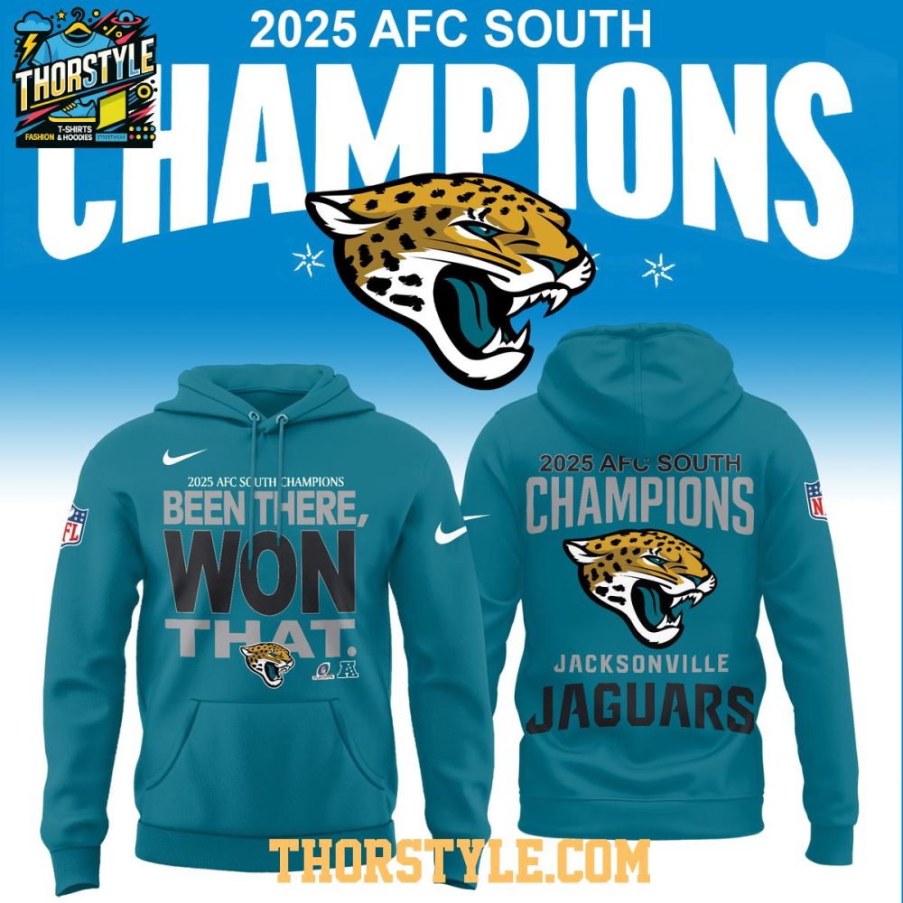 Jacksonville Jaguars 2025 Afc South Division Champions Hoodie