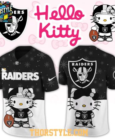 Las Vegas Raiders Hello Kitty Christmas Gameday 2025 Personalized Football Jersey