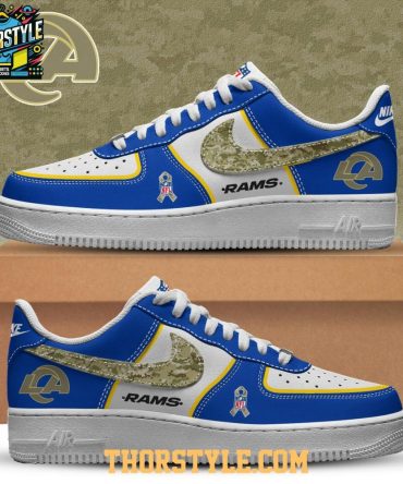 Los Angeles Rams 2025 Salute To Service Personalized Air Force 1 Shoes