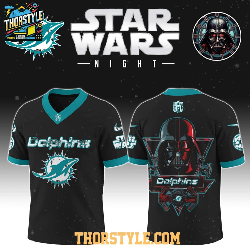 Miami Dolphins Star Wars Darth Vader 2025 Football Jersey