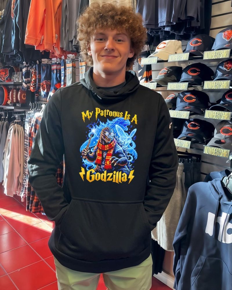 My Patronus Is A Godzilla Harry Potter T-Shirt - Image 2