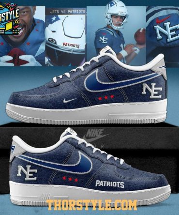 New England Patriots Rivalries Nor'Easter Storm Personalized Air Force 1 Shoes