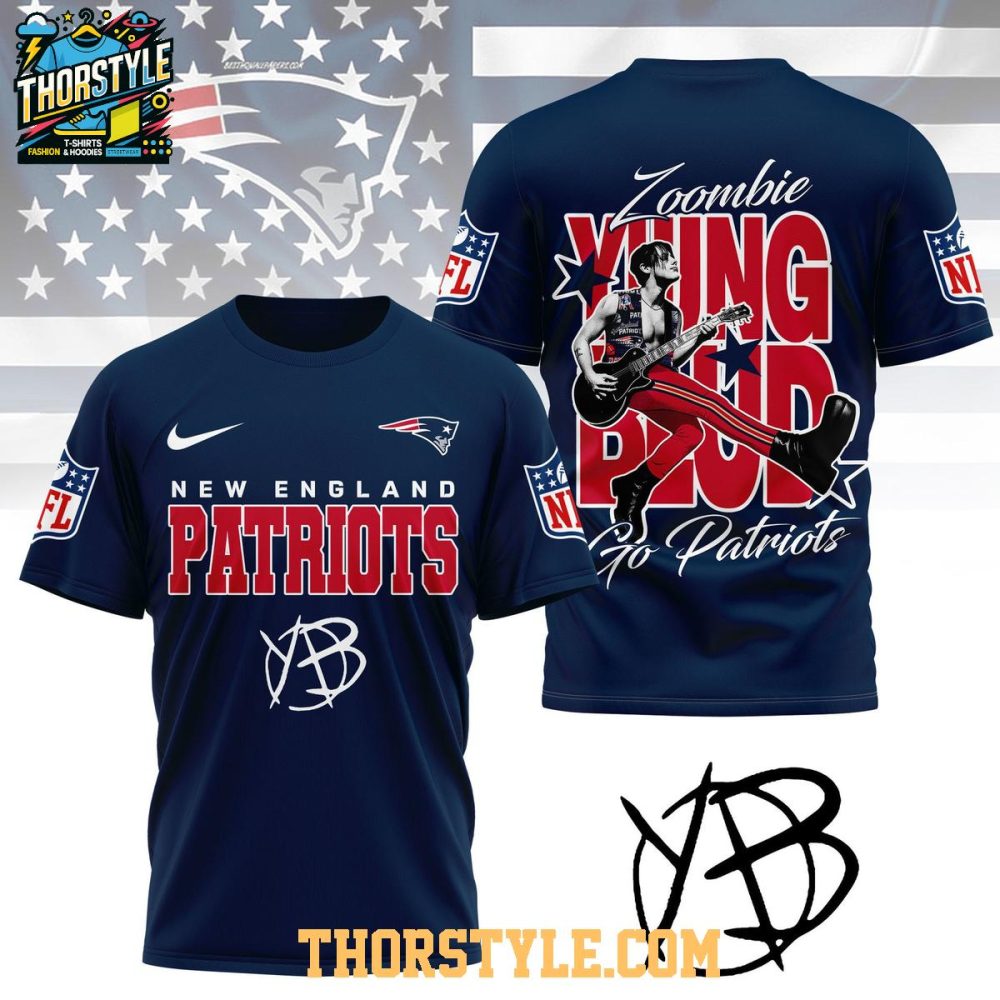 New England Patriots Yungblud Zombie 2025 Go Patriots Hoodie T-Shirt