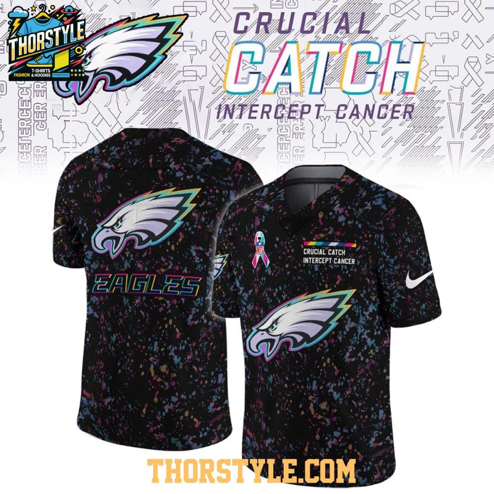 Philadelphia Eagles Crucial Catch Nfl Fight Cancer 2026 Football Jersey