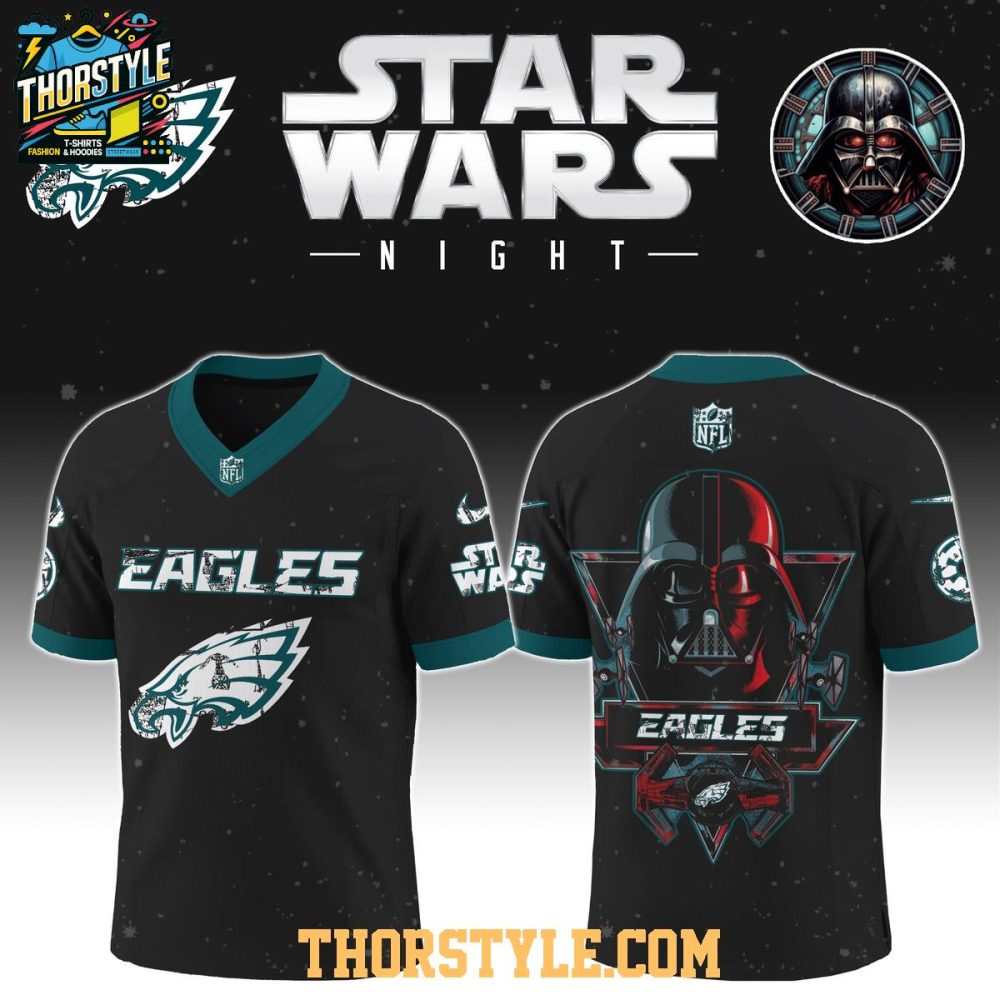Philadelphia Eagles Star Wars Darth Vader 2025 Football Jersey