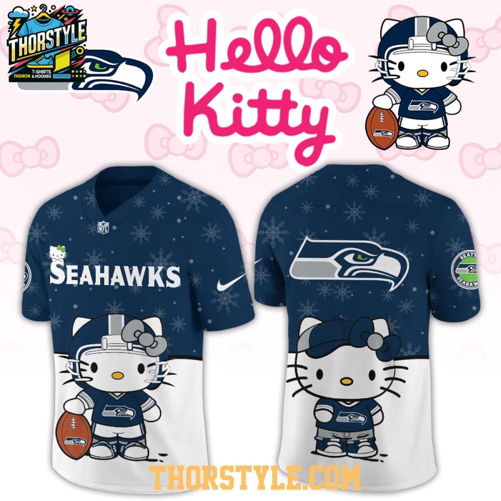 Seattle Seahawks Hello Kitty New Year 2026 Personalized Football Jersey