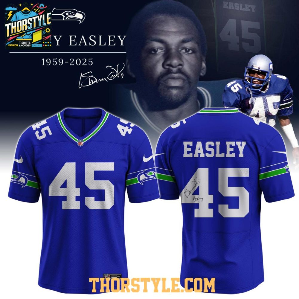 Seattle Seahawks Kenny Easley 1959-2025 Forever Legend Football Jersey