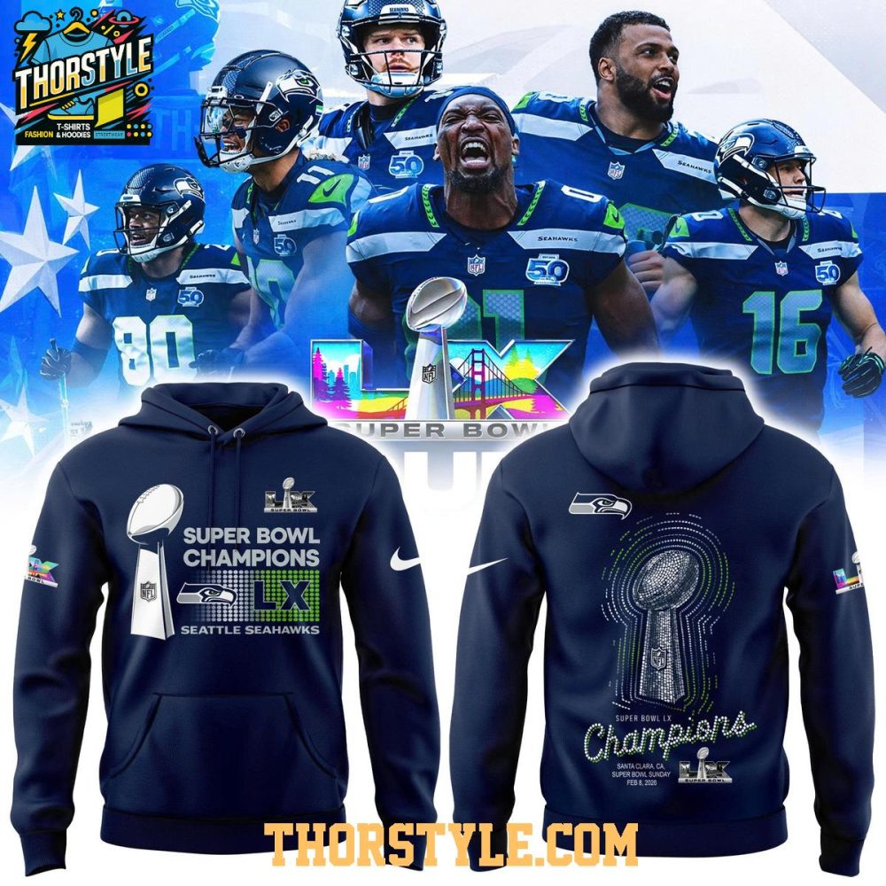 Seattle Seahawks Super Bowl Lx Champions 2025 Santa Clara Hoodie T-Shirt