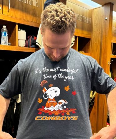 Snoopy It’S The Most Wonderful Time Of The Year Oklahoma State Cowboys Halloween 2026 T-Shirt