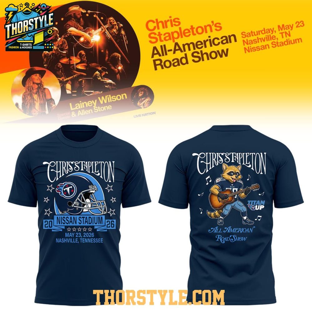 Tennessee Titans Chris Stapleton All American Road Show 2026 Hoodie