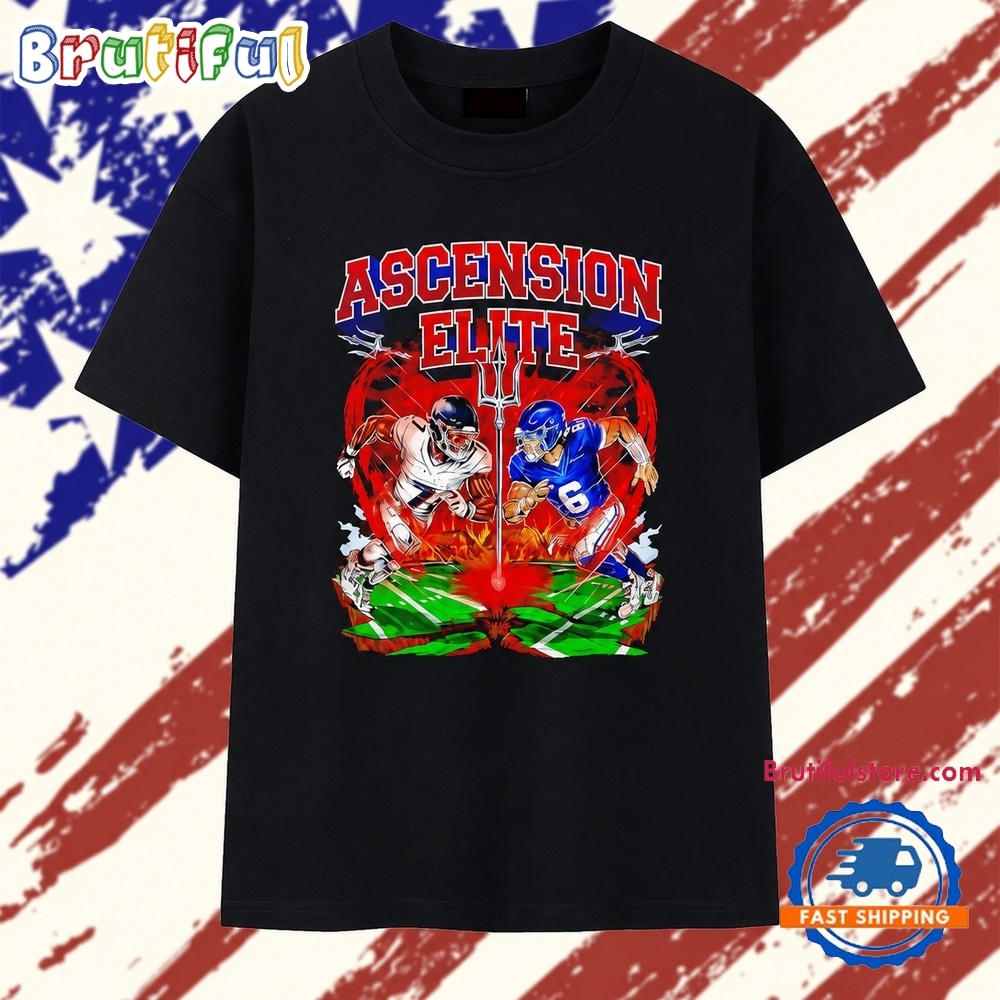Ascension Elite Football Players Fire Field Face Off T Shirt