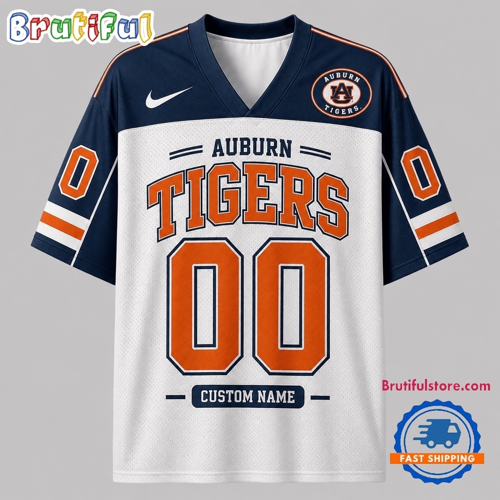 Auburn Tigers Ncaa College Team Pride Personalized Football Jersey