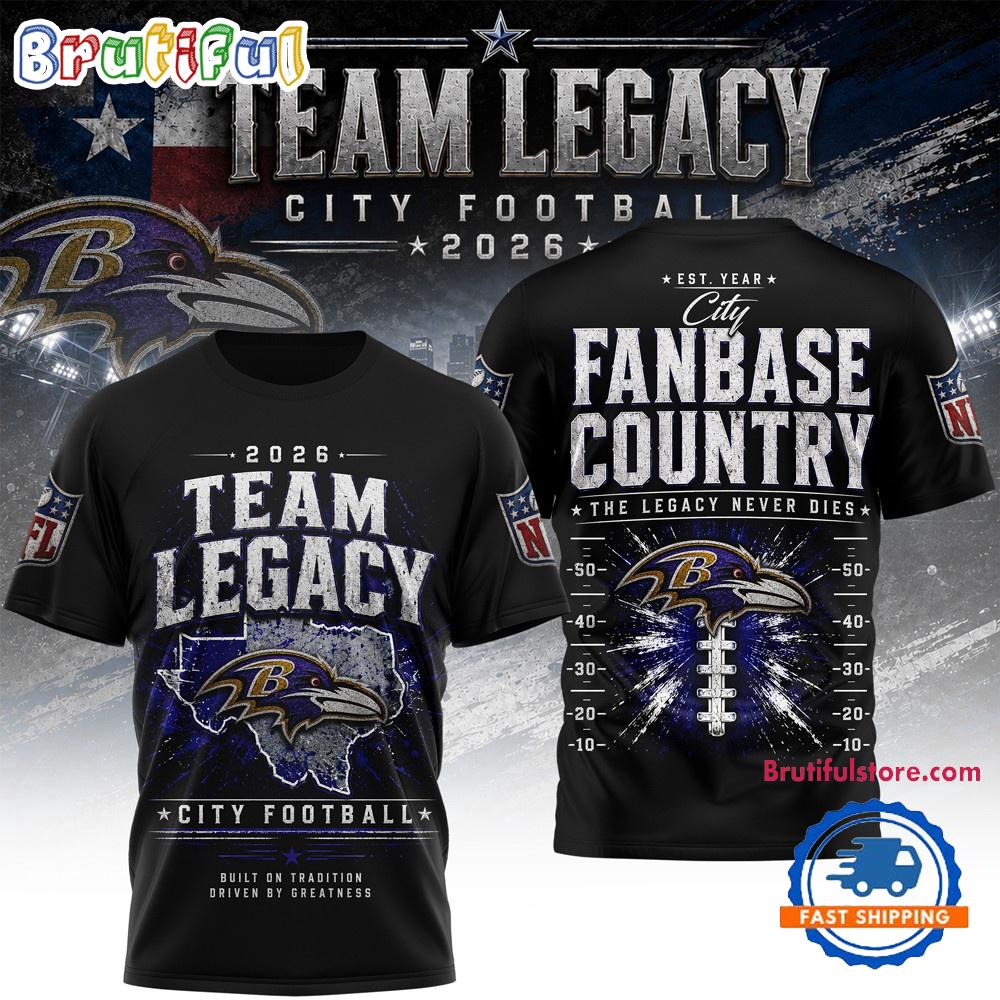 Baltimore Ravens Nfl Gridiron Dynasty Limited Edition 3D Shirt