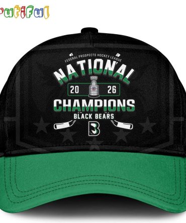 Binghamton Black Bears 2026 Fphl Champions Three-Peat Limited Edition Cap