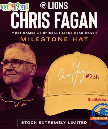 Brisbane Lions Chris Fagan Milestone Signature 2026 Gold Cap