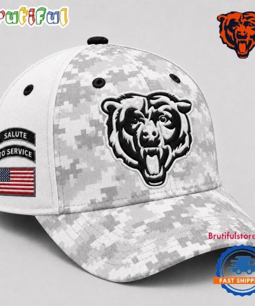 Chicago Bears 2026 Nfl Salute To Service Digital Camo Baseball Cap
