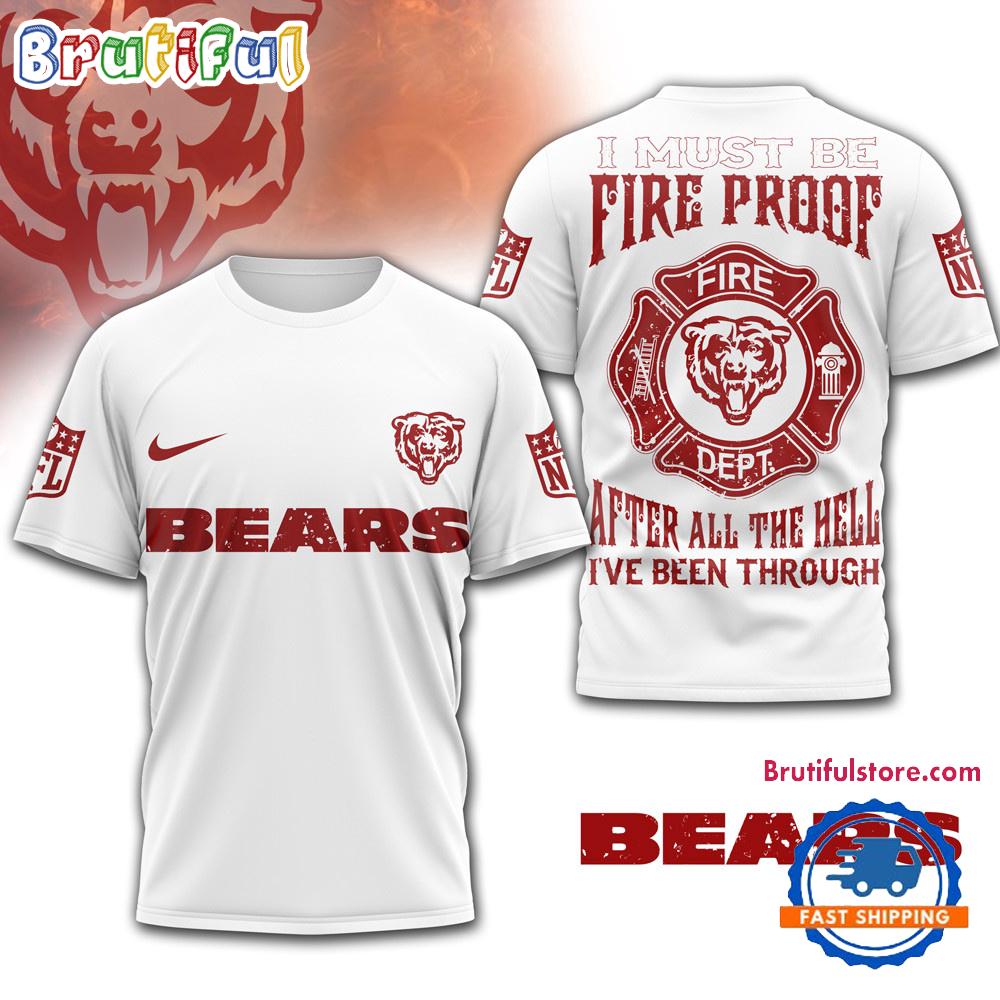 Chicago Bears Nfl Built By Fire Game Day Limited Edition 3D Shirt