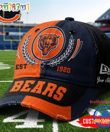 Chicago Bears Nfl Split Color New Era Classic Cap