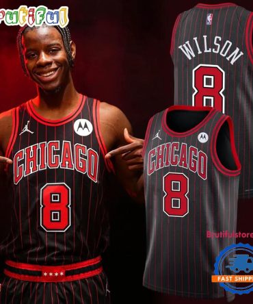 Chicago Bulls Jordan Brand Black Swingman Caleb Wilson Basketball Jersey