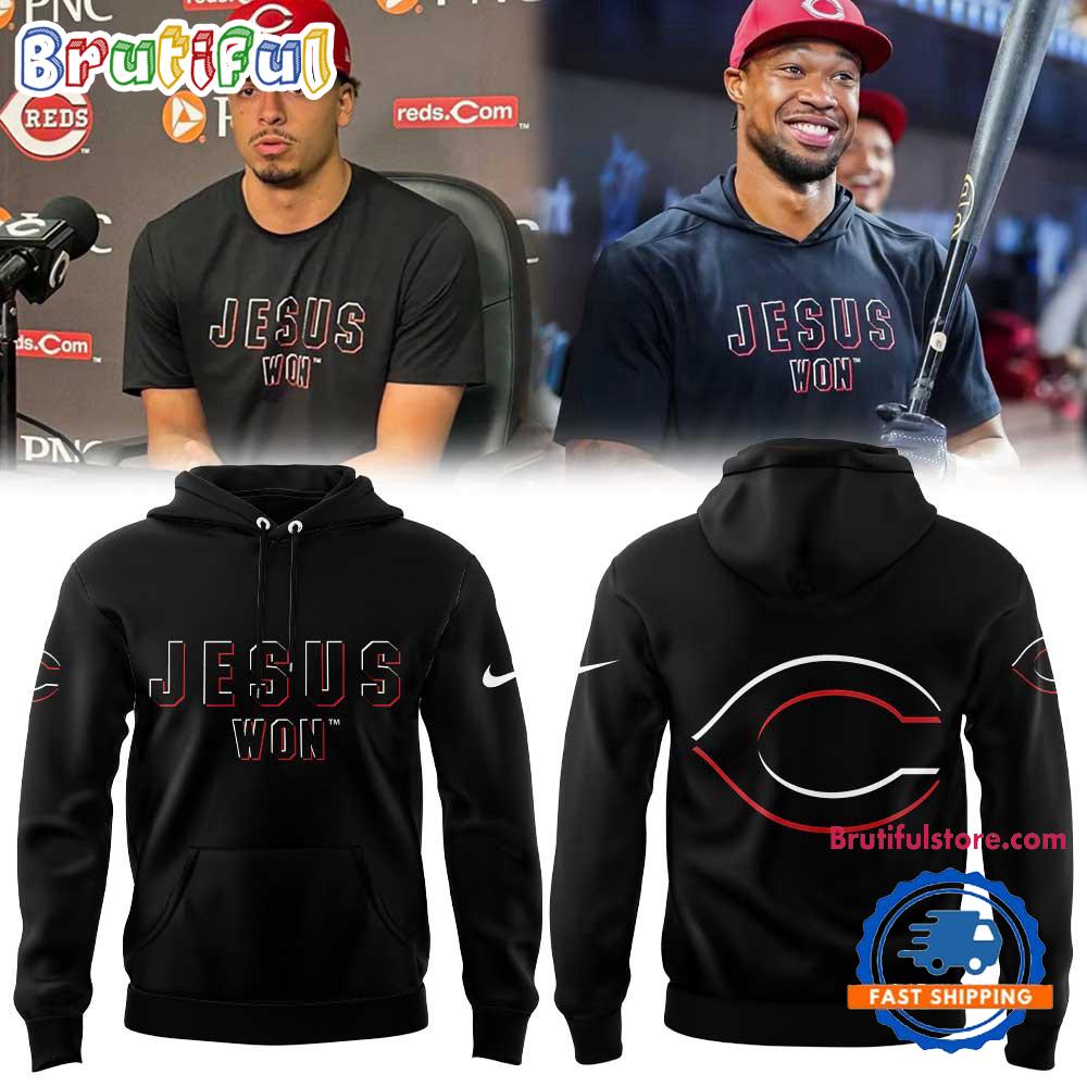 Cincinnati Reds Jesus Won 2026 Hoodie