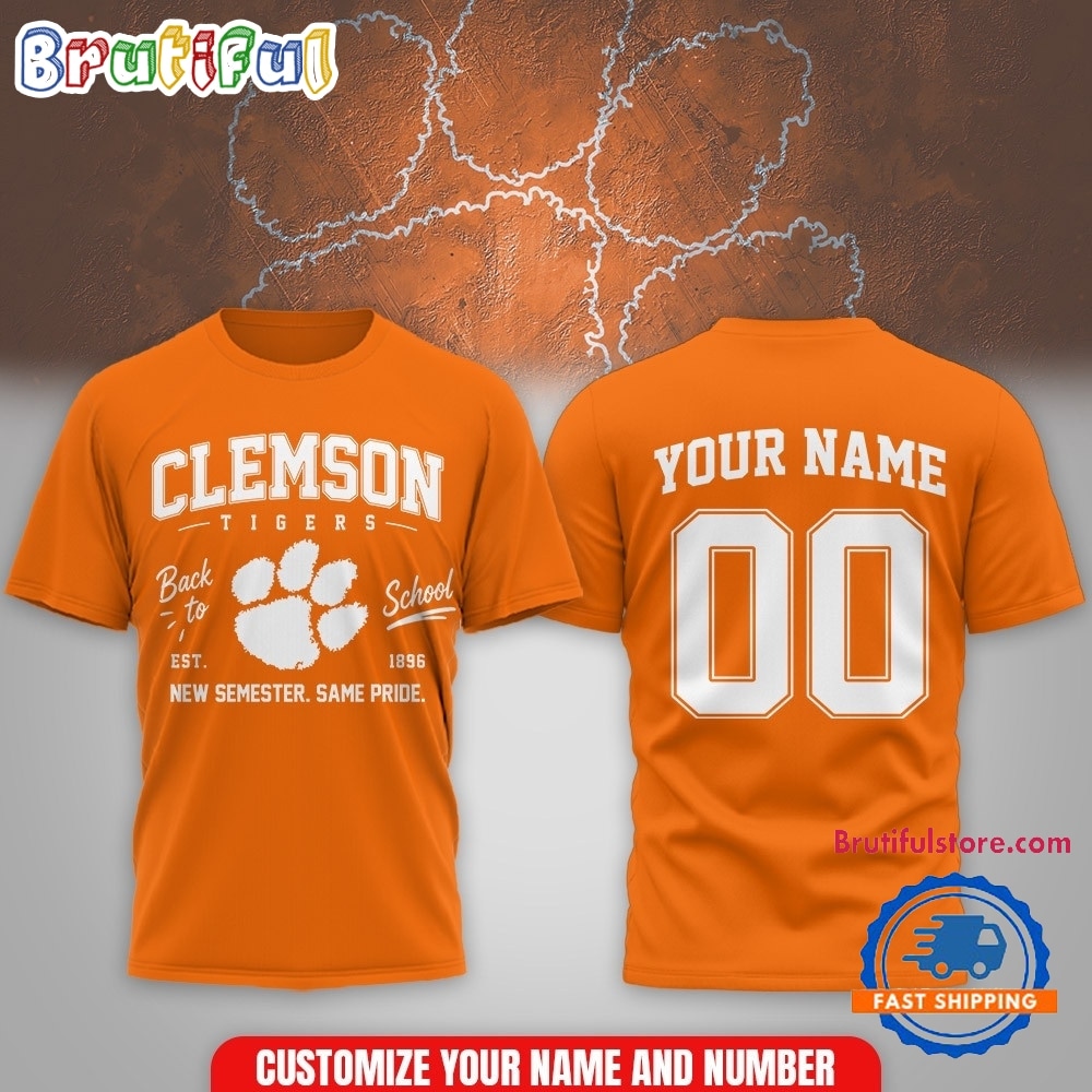 Clemson Tigers Ncaa Campus Pride Back To School 2026 Personalized 3D Shirt