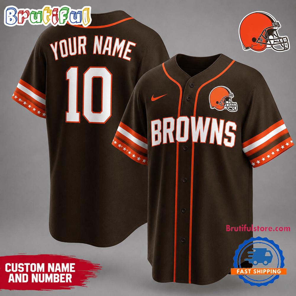 Cleveland Browns Nfl Team Pride Baseball Jersey