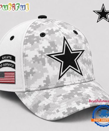 Dallas Cowboys 2026 Nfl Salute To Service Digital Camo Baseball Cap