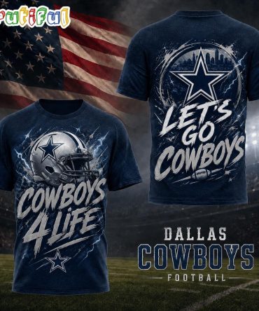 Dallas Cowboys Nfl Fan For Life Limited Edition 3D Shirt