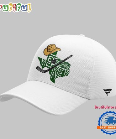Dallas Stars Yee Hawkey Texas Hockey 2026 Limited Edition White Classic Cap