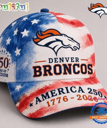 Denver Broncos Nfl America 250 Years Of Freedom Classic Cap