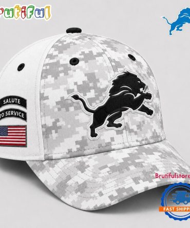 Detroit Lions 2026 Nfl Salute To Service Digital Camo Baseball Cap