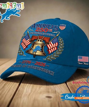 Detroit Lions Nfl 1776-2026 Years Of Independence Classic Cap