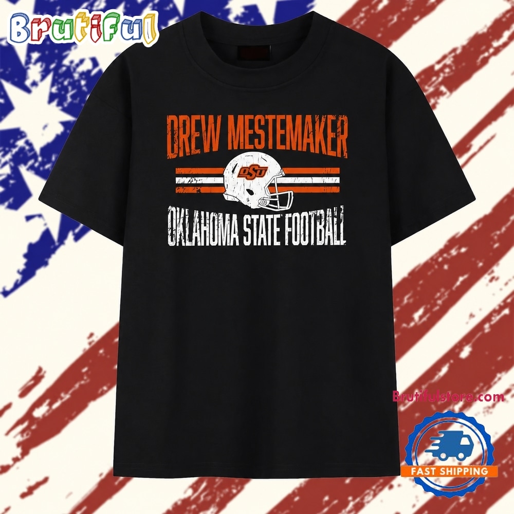 Distressed Drew Mestemaker Oklahoma State Football T Shirt
