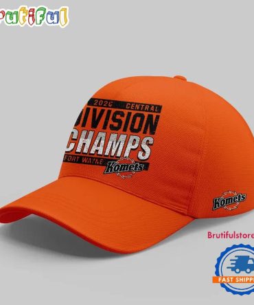 Fort Wayne Komets Division Champions 2026 Orange Cap