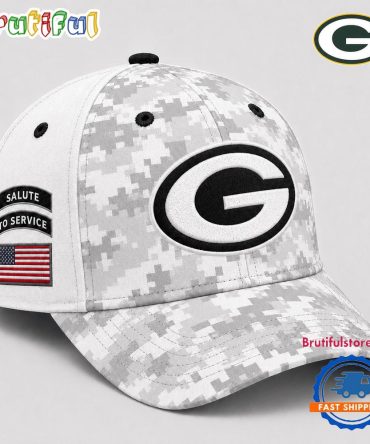 Green Bay Packers 2026 Nfl Salute To Service Digital Camo Baseball Cap