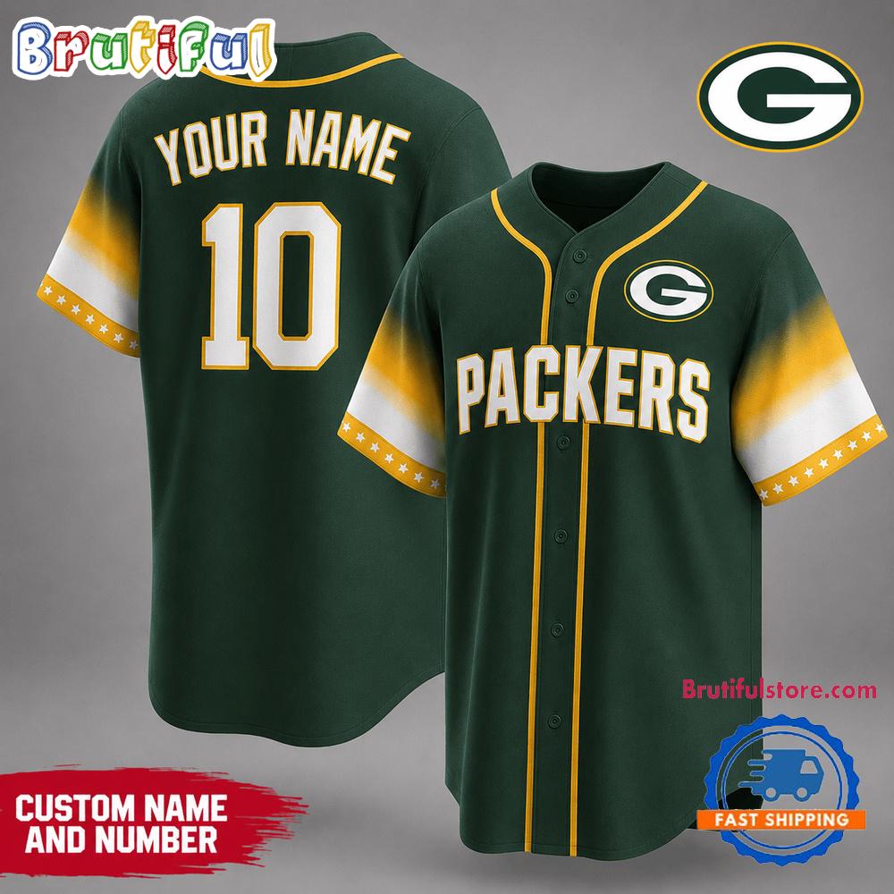 Green Bay Packers Nfl Team Pride Baseball Jersey