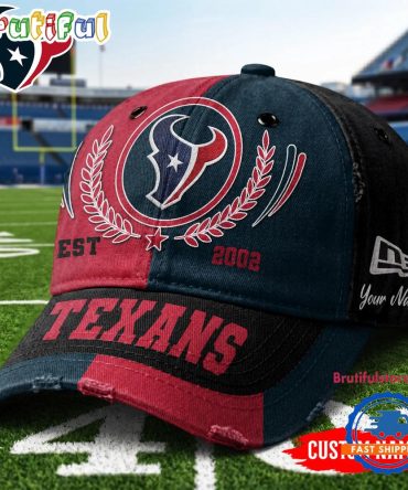 Houston Texans Nfl Split Color New Era Classic Cap