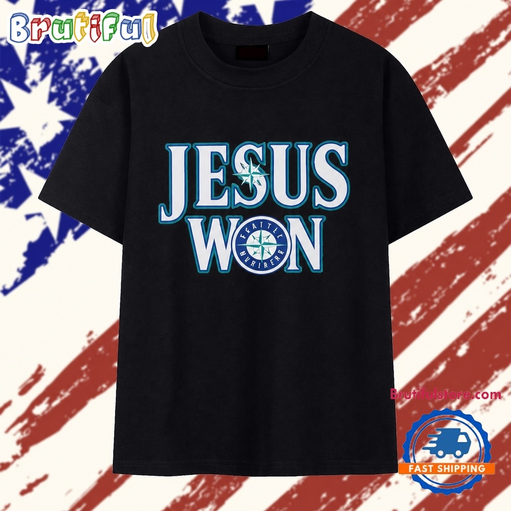 Jesus Won Seattle Mariners Baseball Logo 2026 T Shirt